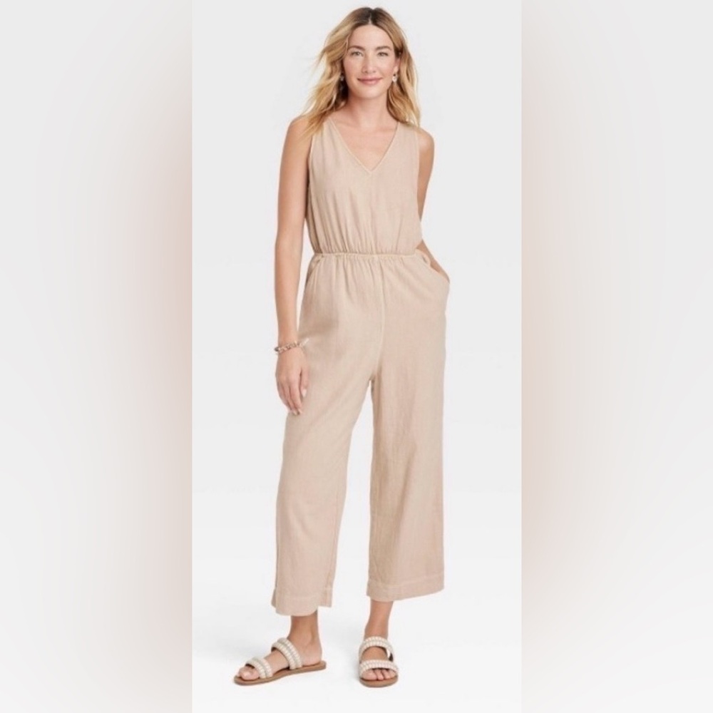 Universal Thread Light Tan Jumpsuit